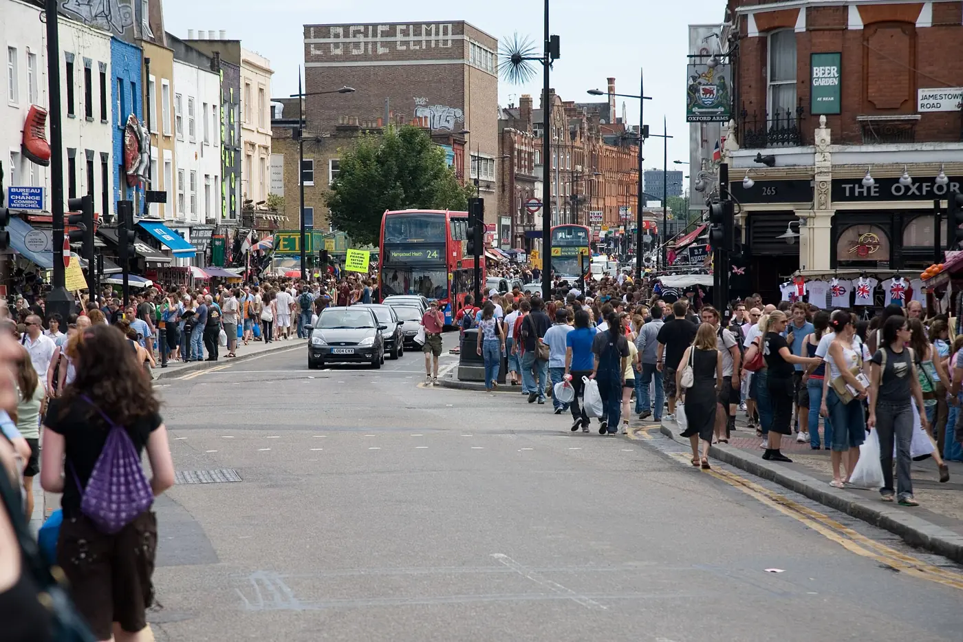 Camden High Street in Camden Town
