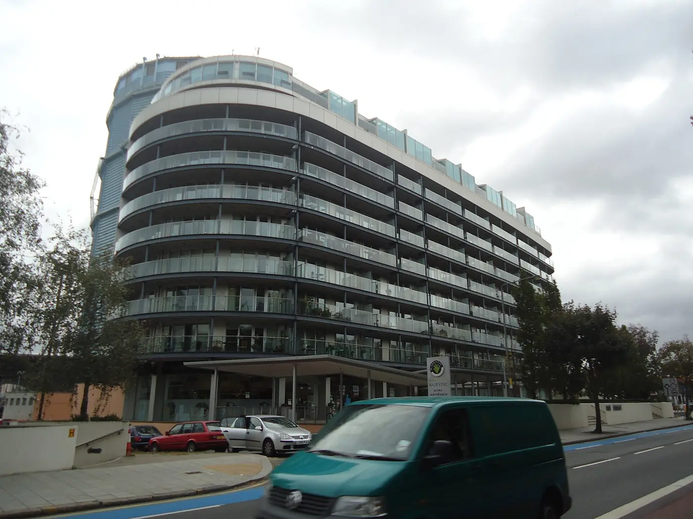 A row of London flats