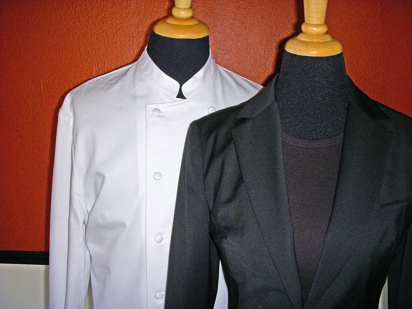 White chef jackets